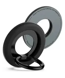 Spigen Nano Pop Magnetische MagSafe Ring Houder Standaard Zwart afbeelding