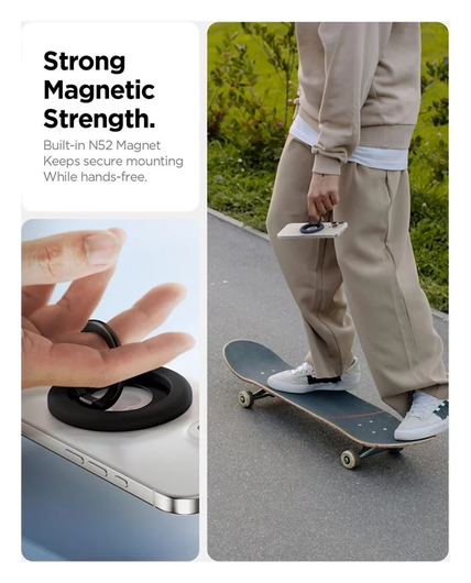 Spigen Nano Pop MagSafe Ring Houder Zwart afbeelding 4