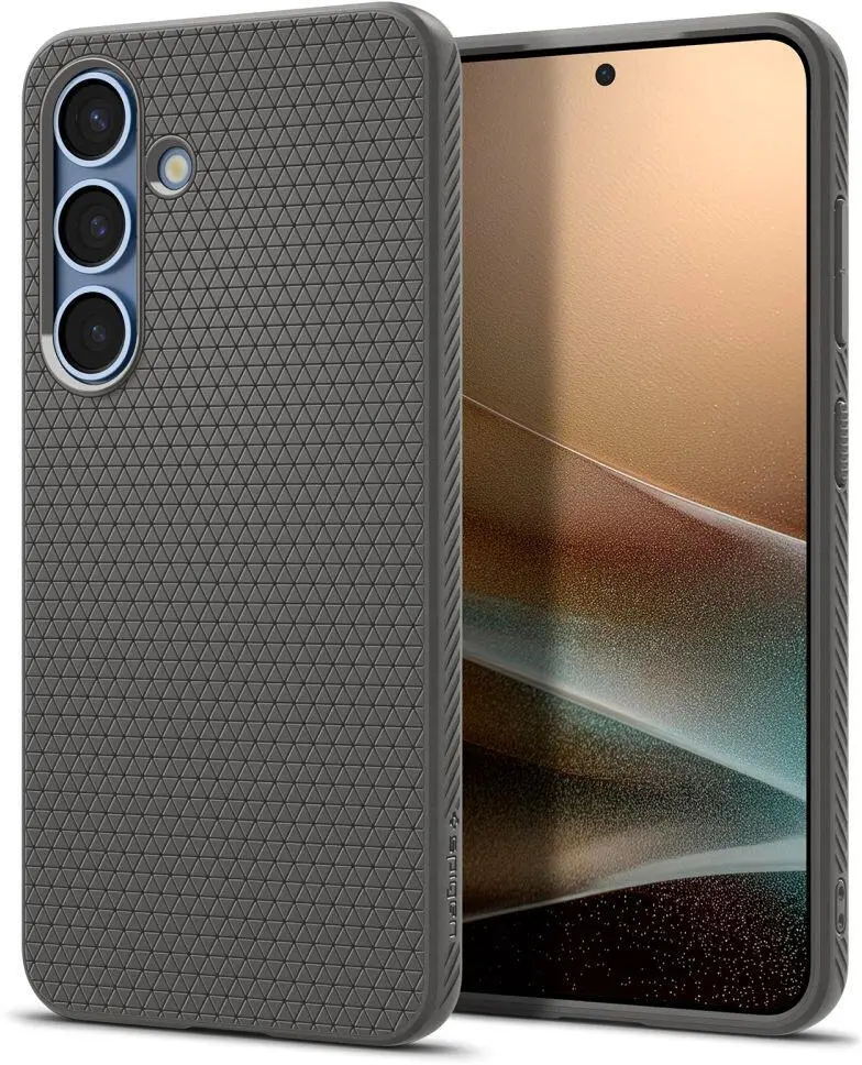 Spigen Liquid Air Samsung Galaxy S25 Hoesje Back Cover Grijs afbeelding 1