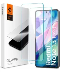 Spigen GLAS.tR Slim Xiaomi Redmi Note 13 5G Screen Protector [2-Pack] afbeelding