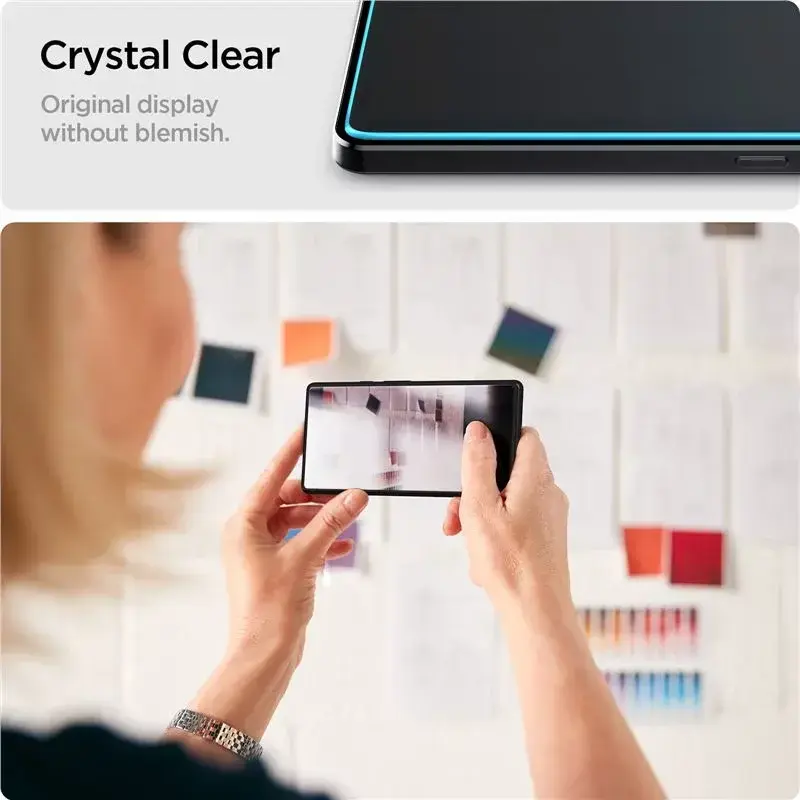Spigen GLAS.tR Slim Xiaomi Redmi Note 13 Pro 5G / Poco X6 Screenprotector 2-Pack afbeelding 3