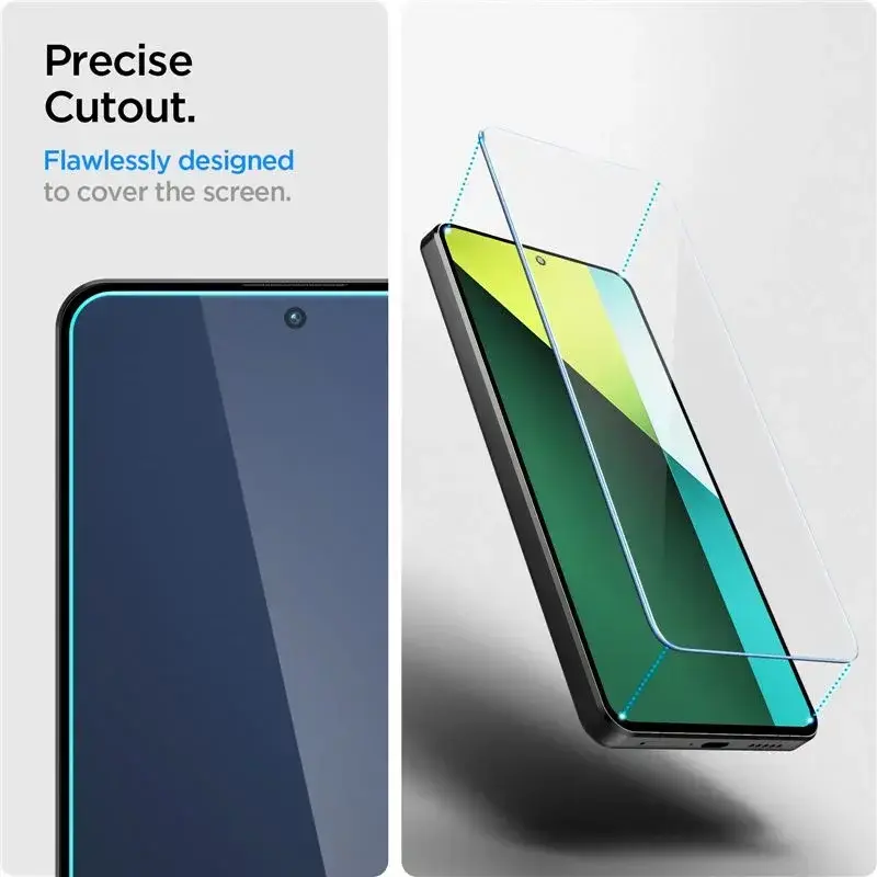 Spigen GLAS.tR Slim Xiaomi Redmi Note 13 Pro 5G / Poco X6 Screenprotector 2-Pack afbeelding 7