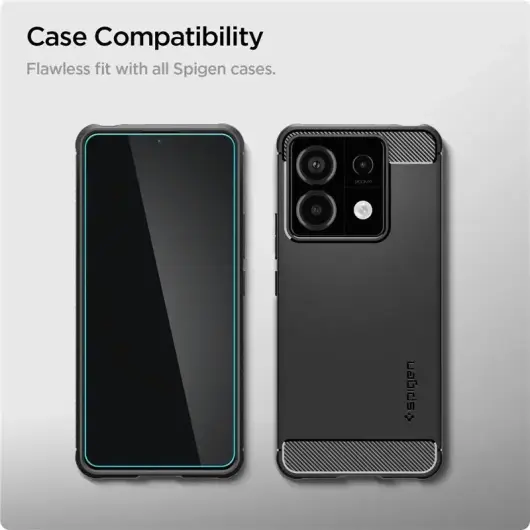 Spigen GLAS.tR Slim Xiaomi Redmi Note 13 Pro 5G / Poco X6 Screenprotector 2-Pack afbeelding 5