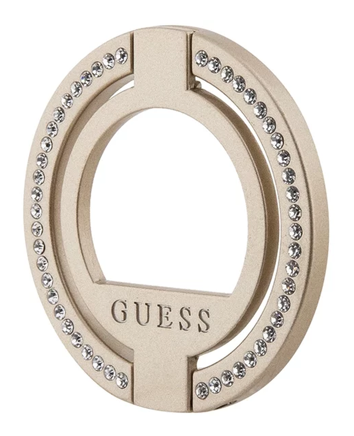 Guess Magnetic Ring Stand Houder - MagSafe Standaard Rhinestones Goud afbeelding 1