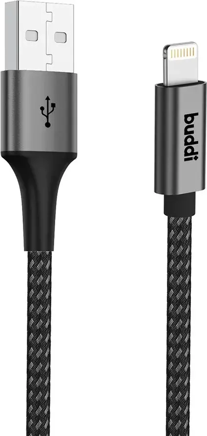 Set van 8 stuks 30cm Buddi Flex USB-A naar Lightning kabel afbeelding 2