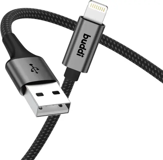 Set van 8 stuks 30cm Buddi Flex USB-A naar Lightning kabel afbeelding 10
