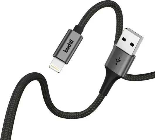 Set van 8 stuks 30cm Buddi Flex USB-A naar Lightning kabel afbeelding 11