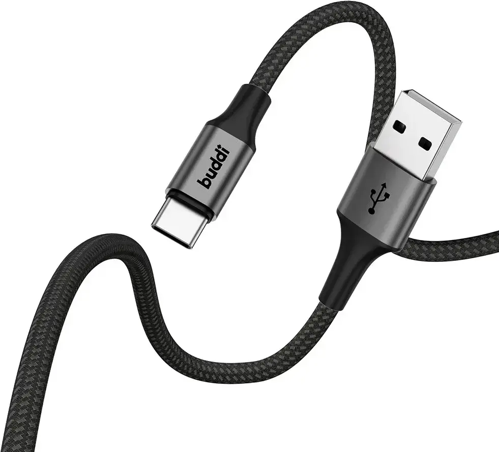 Set van 8 stuks 30cm Buddi Flex USB-A naar USB-C kabel afbeelding 12