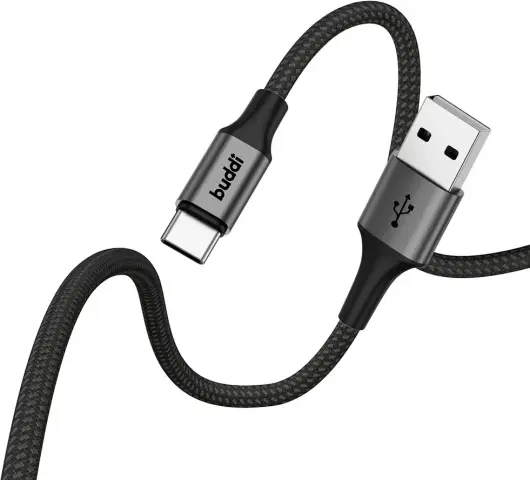 Set van 8 stuks 30cm Buddi Flex USB-A naar USB-C kabel afbeelding 12