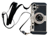 iPhone 16 Hoesje Vintage Retro Camera Back Cover met Koord Zwart afbeelding 1