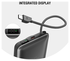 4smarts 10.000 mAh MagSafe/Qi2 Powerbank met Ingebouwde USB-C Kabel 22.5W Zwart afbeelding 5