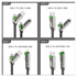 4smarts ComboCord Flat 240W USB-C/USB-A naar USB-C/Lightning Kabel 1.5M Grijs afbeelding 3