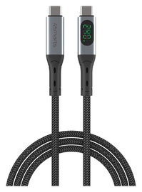 4smarts USB4 240W USB-C 8K@60Hz Video Monitor Kabel 40Gbps 1.5M Zwart