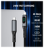 4smarts USB4 240W USB-C 8K@60Hz Video Monitor Kabel 40Gbps 1.5M Zwart afbeelding 3