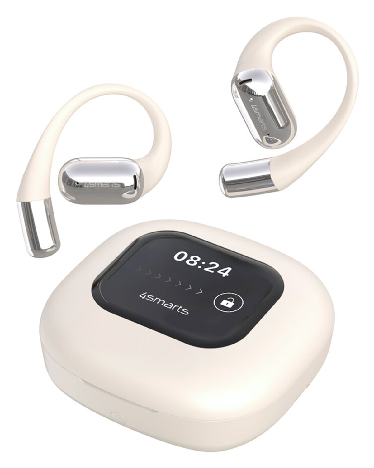 4smarts SkyBuds AI Screen Open-Ear Wireless Headset Bluetooth Oordopjes Beige afbeelding 10