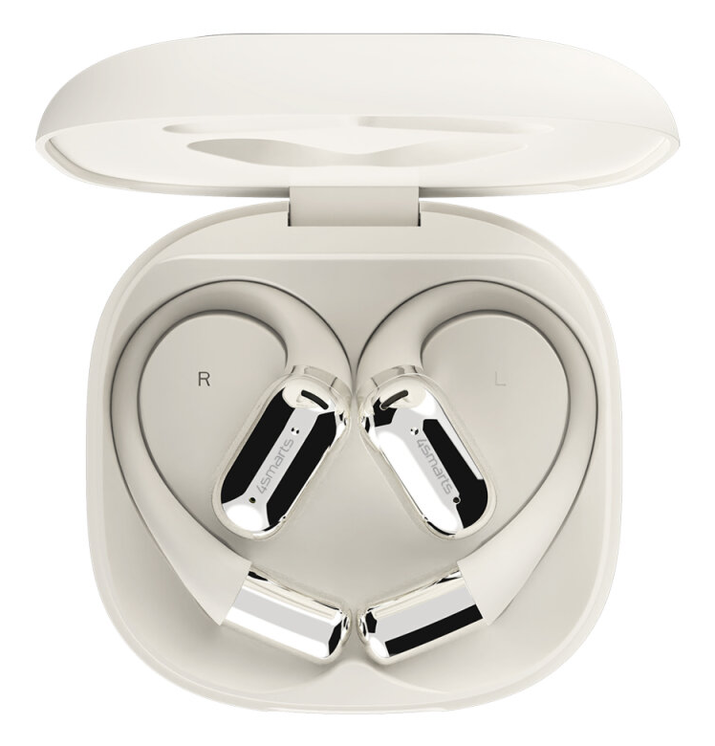 4smarts SkyBuds AI Screen Open-Ear Wireless Headset Bluetooth Oordopjes Beige afbeelding 13