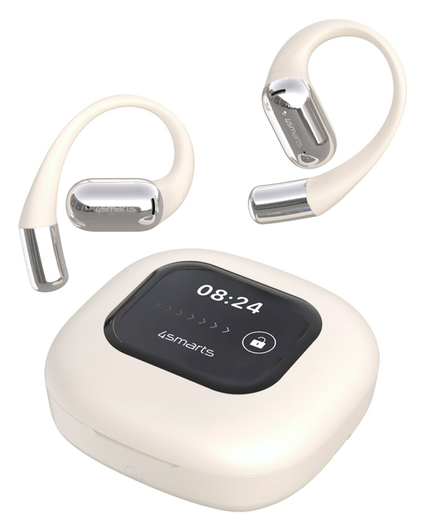 4smarts SkyBuds AI Screen Open-Ear Wireless Headset Bluetooth Oordopjes Beige afbeelding 10