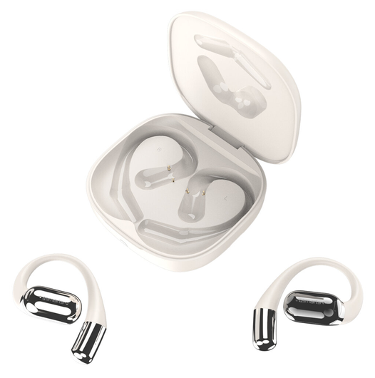 4smarts SkyBuds AI Screen Open-Ear Wireless Headset Bluetooth Oordopjes Beige afbeelding 12