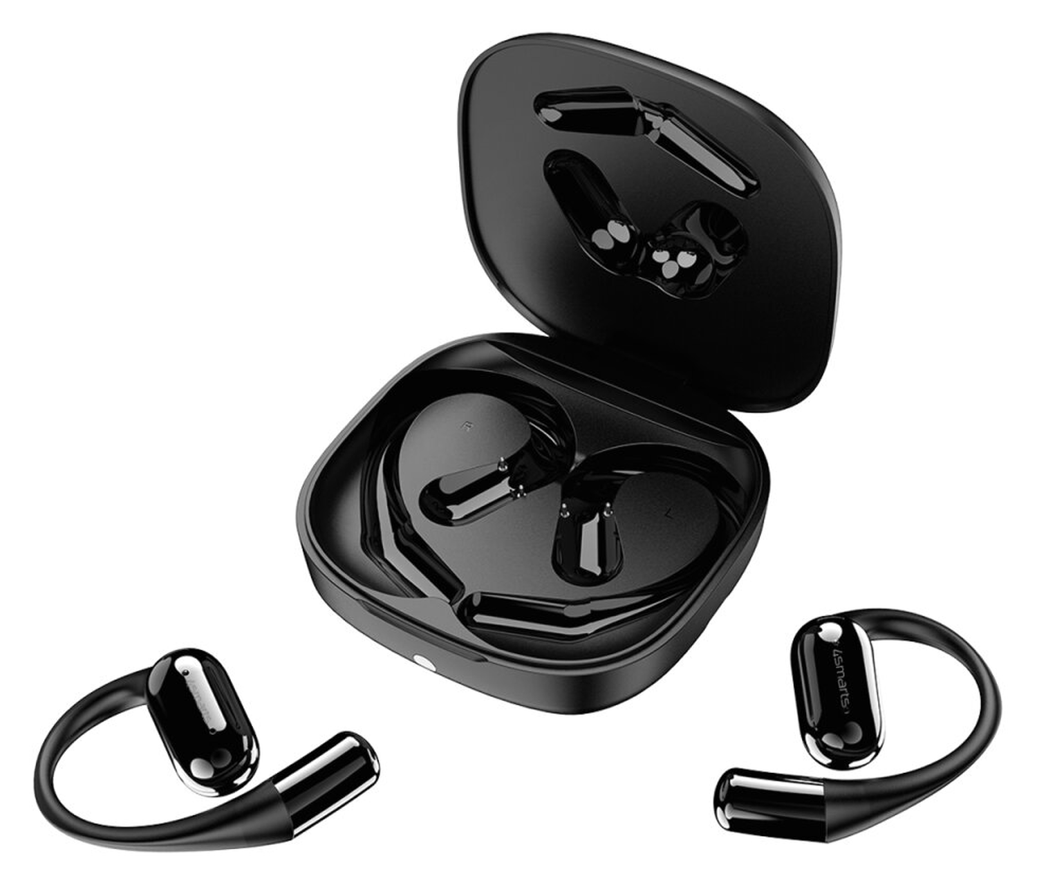 4smarts SkyBuds AI Screen Open-Ear Wireless Headset Bluetooth Oordopjes Zwart afbeelding 11