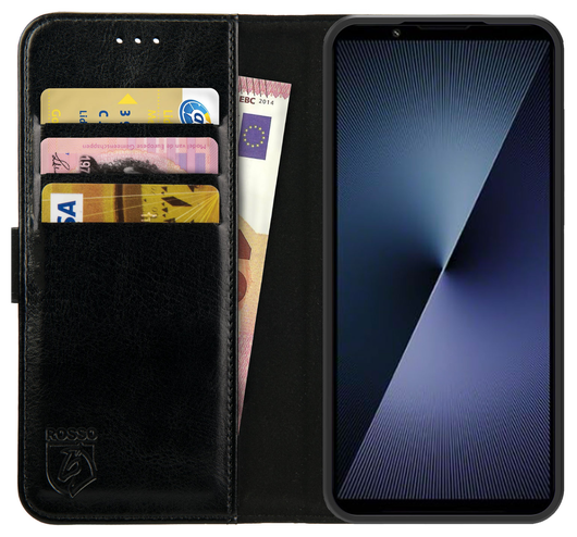 Rosso Element Sony Xperia 1 VII Hoesje Book Case Wallet Zwart afbeelding 1
