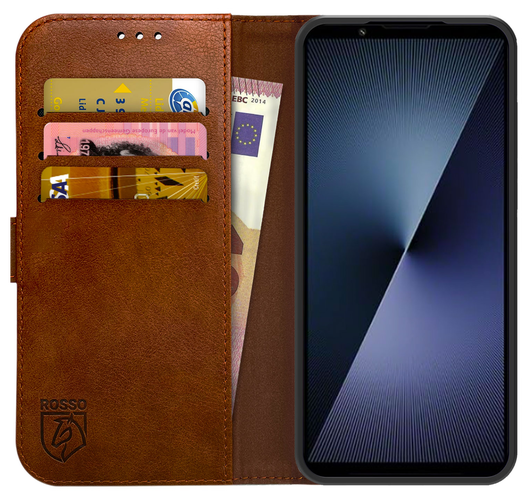 Rosso Element Sony Xperia 1 VII Hoesje Book Case Wallet Bruin afbeelding 1