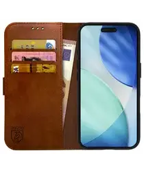 Rosso Element Apple iPhone 17 Hoesje Book Case Wallet Bruin afbeelding