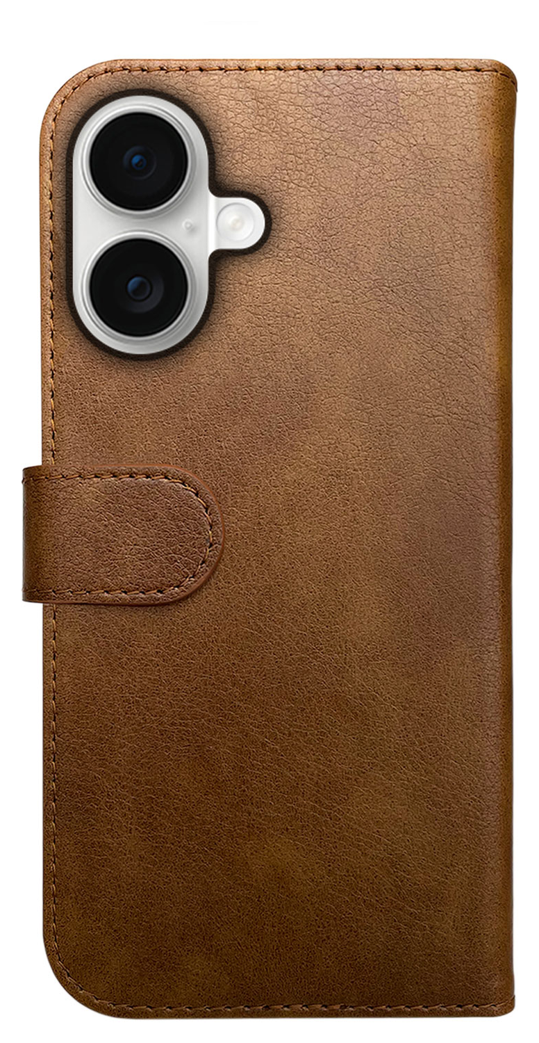 Rosso Element Apple iPhone 17 Hoesje Book Case Wallet Bruin afbeelding 2