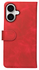 Rosso Element Apple iPhone 17 Hoesje Book Case Wallet Rood afbeelding 2