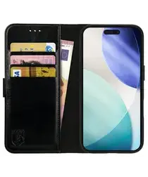 Rosso Element Apple iPhone 17 Pro Hoesje Book Case Wallet Zwart afbeelding