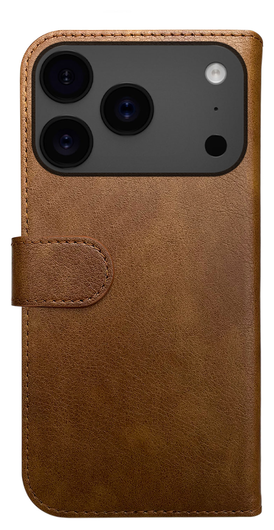 Rosso Element Apple iPhone 17 Pro Hoesje Book Case Wallet Bruin afbeelding 2