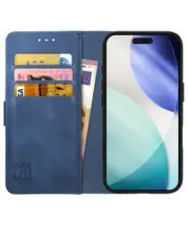 Rosso Element Apple iPhone 17 Pro Hoesje Book Case Wallet Blauw afbeelding