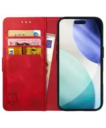Rosso Element Apple iPhone 17 Pro Hoesje Book Case Wallet Rood afbeelding