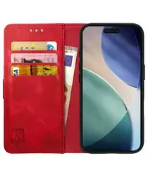 Rosso Element Apple iPhone Air Hoesje Book Case Wallet Rood afbeelding