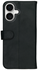 Rosso Deluxe Apple iPhone 17 Hoesje Echt Leer Book Case Zwart afbeelding 10