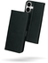 Rosso Deluxe Apple iPhone 17 Hoesje Echt Leer Book Case Zwart afbeelding 2