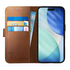 Rosso Deluxe Apple iPhone 17 Hoesje Echt Leer Book Case Bruin