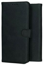Rosso Deluxe Apple iPhone 17 Pro Hoesje Echt Leer Book Case Zwart afbeelding