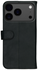 Rosso Deluxe Apple iPhone 17 Pro Max Hoesje Echt Leer Book Case Zwart afbeelding 11
