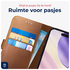 Rosso Deluxe Apple iPhone 17 Pro Max Hoesje Echt Leer Book Case Bruin afbeelding 5