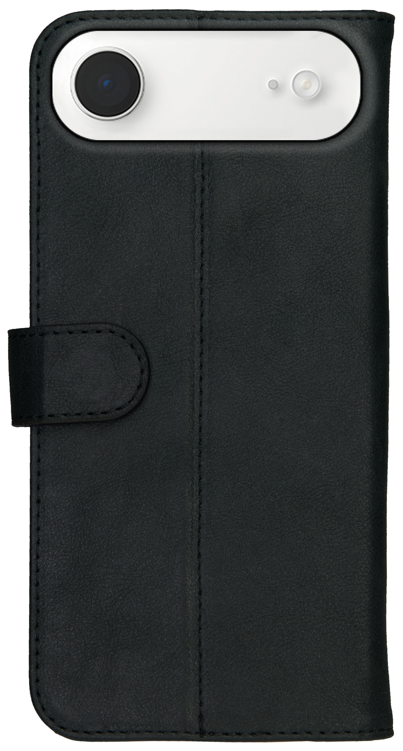 Rosso Deluxe Apple iPhone Air Hoesje Echt Leer Book Case Zwart afbeelding 10