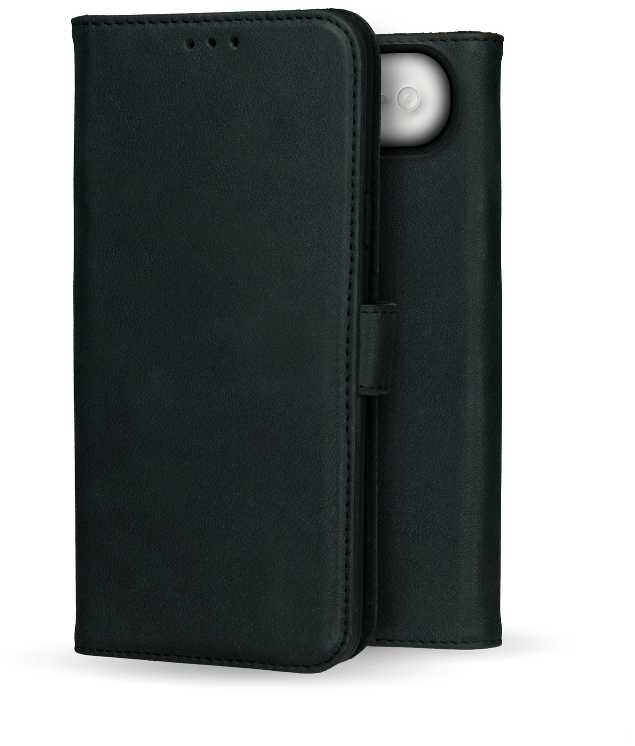Rosso Deluxe Apple iPhone Air Hoesje Echt Leer Book Case Zwart afbeelding 12