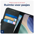 Rosso Deluxe Apple iPhone Air Hoesje Echt Leer Book Case Zwart afbeelding 5