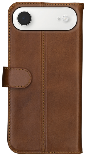 Rosso Deluxe Apple iPhone Air Hoesje Echt Leer Book Case Bruin afbeelding 10