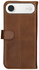 Rosso Deluxe Apple iPhone Air Hoesje Echt Leer Book Case Bruin afbeelding 10