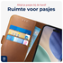 Rosso Deluxe Apple iPhone Air Hoesje Echt Leer Book Case Bruin afbeelding 5