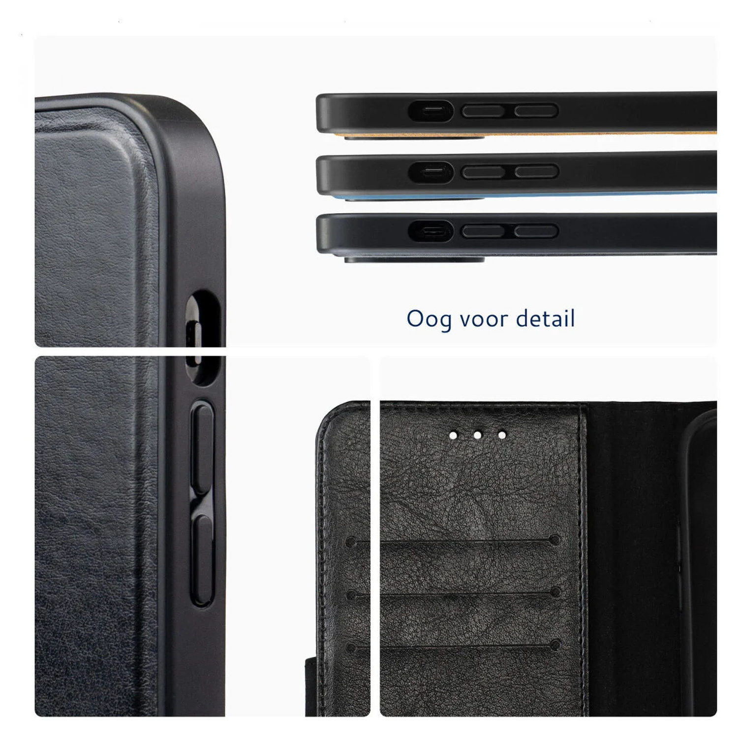Rosso Element Uitneembaar 2-in-1 Apple iPhone 17 Hoesje Zwart afbeelding 3