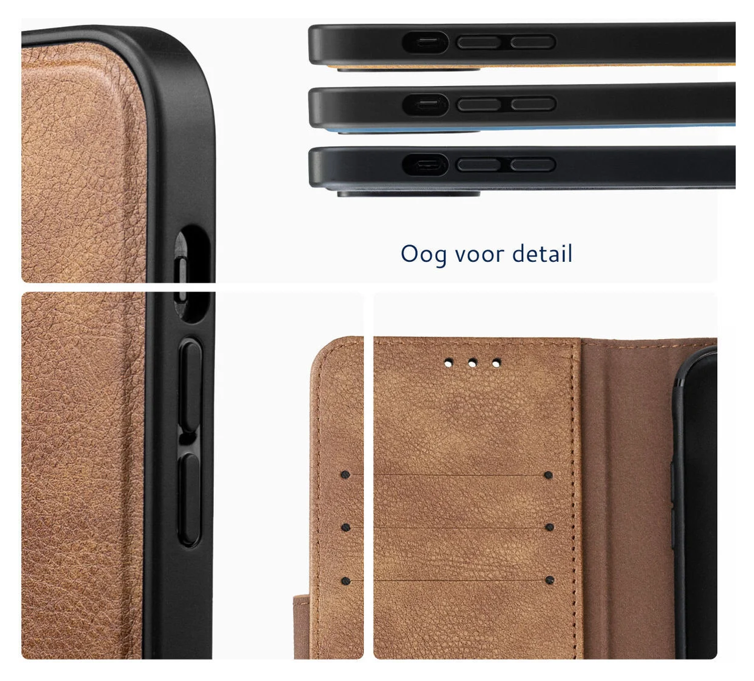 Rosso Element Uitneembaar 2-in-1 Apple iPhone 17 Hoesje Bruin afbeelding 3