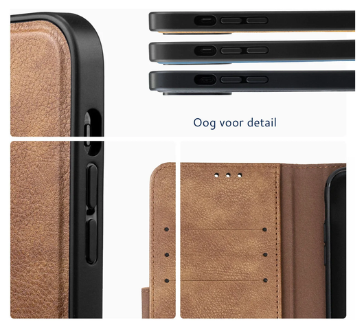 Rosso Element Uitneembaar 2-in-1 Apple iPhone 17 Hoesje Bruin afbeelding 3