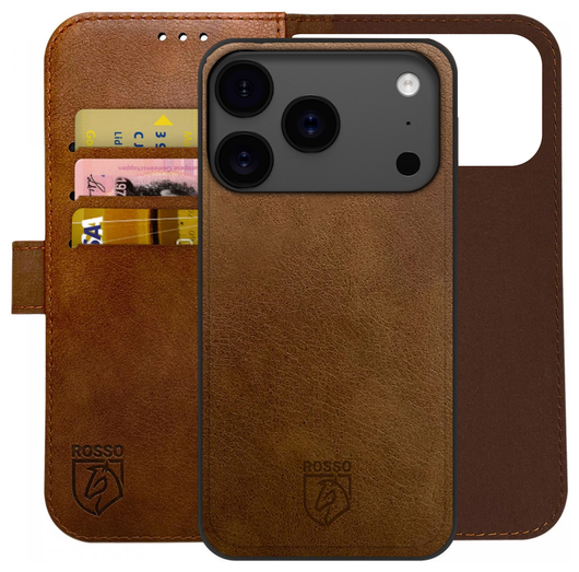 Rosso Element Uitneembaar 2-in-1 Apple iPhone 17 Pro Hoesje Bruin afbeelding 1