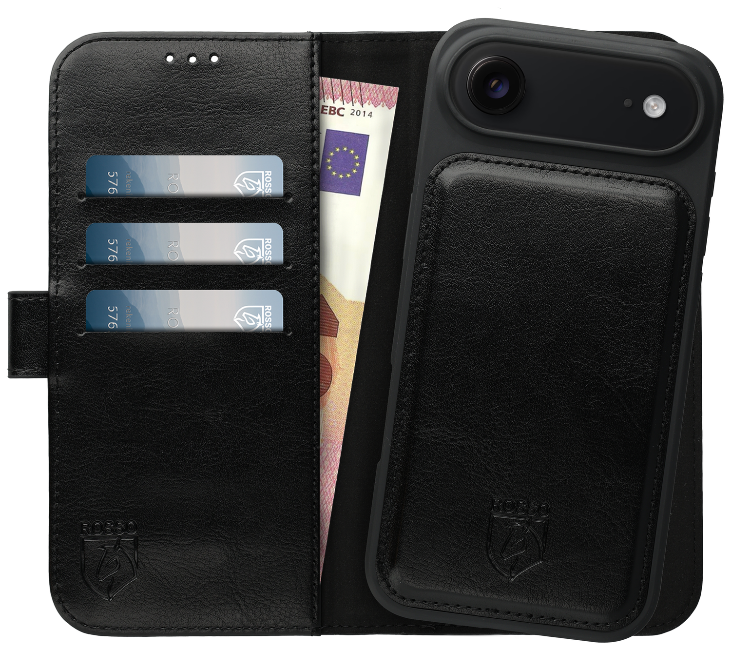 Rosso Element Uitneembaar 2-in-1 Apple iPhone Air Hoesje Zwart afbeelding 1